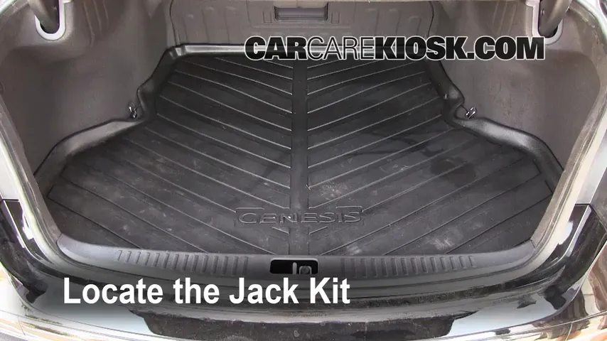 2009 Hyundai Genesis 4.6 4.6L V8 Tires & Wheels Change a Flat Tire